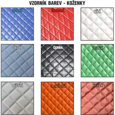 Prošívaná koženka - metráž - Hnědá