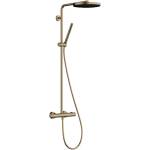 Hansgrohe Pulsify S Puro - Душ комплект с термостат, диаметър 26 cm, 1 струя, EcoSmart, четкан бронз 24223140 (24223140)