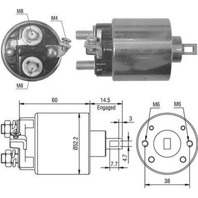 Elektromagnetický spínač, štartér MAGNETI MARELLI 940113050022