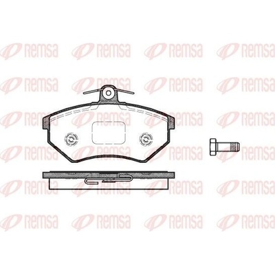 Sada brzdových platničiek kotúčovej brzdy (na jednu nápravu) REMSA 0134.50 0134.50