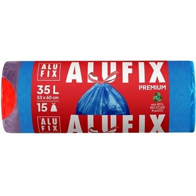 Alufix Pytle Premium stahovací 35l 26µm 15ks modré