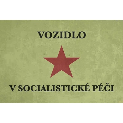 Ceduľa Vozidlo v Socialistické Péčí
