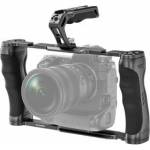 NEEWER Universal Cage Camera Cage and Top Handle with 3/8 ARRI Positioning Pin Set, Video Rig Stabilizer with Arca Base, Two Handles, Compatible with SmallRig Accessories, CA016T