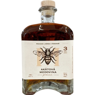 Apicor Akátová medovina 3yo premium 18% 0,7 l (holá láhev)