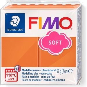FIMO Полимерна глина Staedtler Fimo Soft, 57 g, коняк76 (21895-А-КОНЯК)