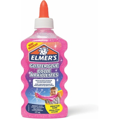 Elmer's Течно лепило Elmer s Glitter Glue, 177ml, розово (28474-А-РОЗОВ)
