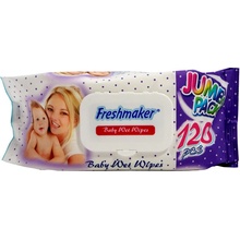 Freshmaker vlhčené ubrousky jumbo s klipem 120 ks