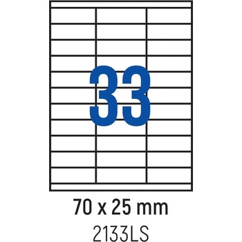 Spree Етикети лепящи 33 бр. , 70.0x25.0 мм, 100 л. , A4, кант 2 (3800884030035)