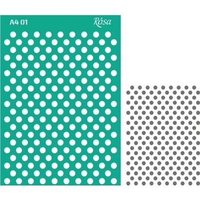 samolepiaca šablóna Rosa A4 no.01 Background dots