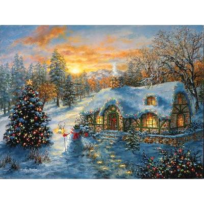 Sunsout Boehme Christmas Cottage 500 dielov