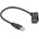 Delock USB 2.0 A-тип гайка за монтиране на панел 45° извит A-тип с 30 cm кабел, черен