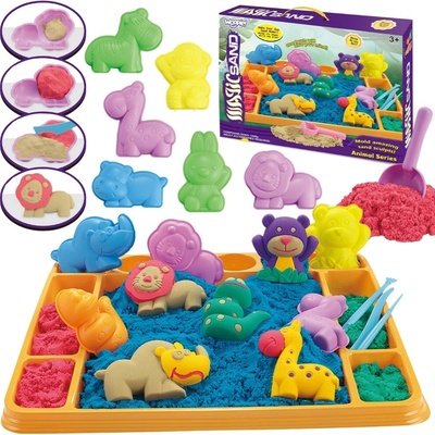 Woopie Magický Piasek Safari Dobrodružný Set XL ZOO se Stolečkem a Formičkami – Zbozi.Blesk.cz