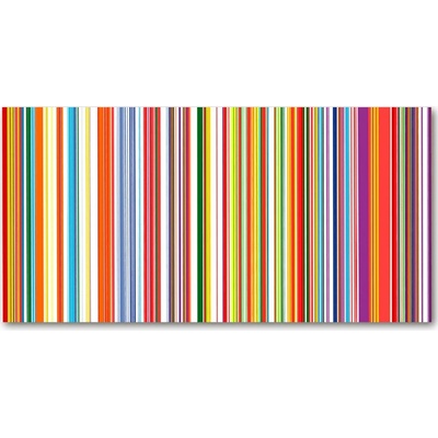 Foto obraz sklo tvrzené farebné pásky 100x50 cm