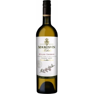 Mikrosvín Mikulov Müller Thurgau Pozdní sběr 2024 12% 0,75 l (holá láhev)