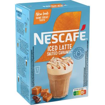 NESCAFÉ Iced Latte Salted Caramel - Nescafé® - 7 стика с разтворимо кафе