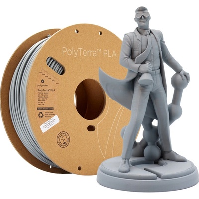 Polymaker PolyTerra PLA Fossil Grey 2,85mm 1kg