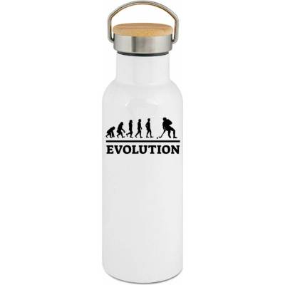 123TRIKO termoska Evolution florbal, bílý tisk 500 ml