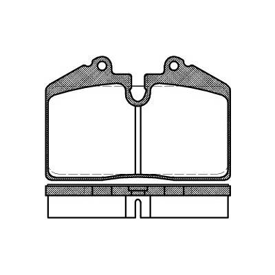 Sada brzdových platničiek kotúčovej brzdy REMSA 0140.20