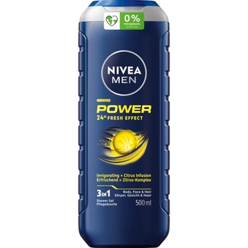 Nivea Men Power Fresh sprchový gél 500 ml