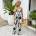 AX Paris Multi Smudge Print Strappy Cowl Neck Jumpsuit - Multi