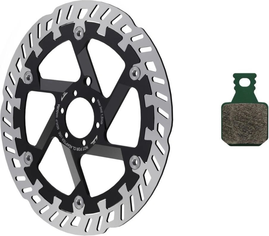 Magura MT ESTOP Optimized Kit – Mit 180 Mm 6-Loch Bremsscheibe MDR-P & Sport-Bremsbelägen 7.S Für E-Bikes