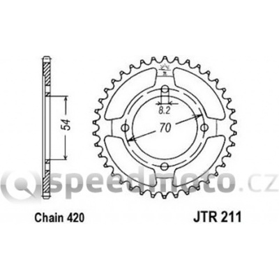 JT Sprockets JTR 211-38 | Zboží Auto