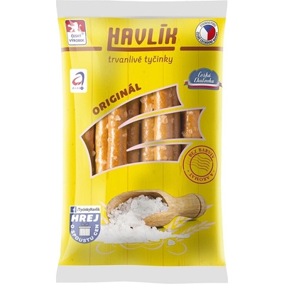 Havlík Opal Tyčinky se sýrem trvanlivé 30 x 200 g