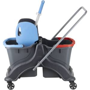  UP-Количка за почистване с две кофи 2x25L и преса (CK748) (0133480)
