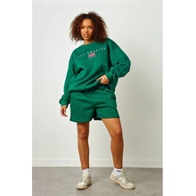 Daisy Street LA Sweatshirt Forest Green