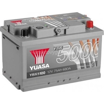Yuasa YBX5000 12V 75Ah 680A YBX5100