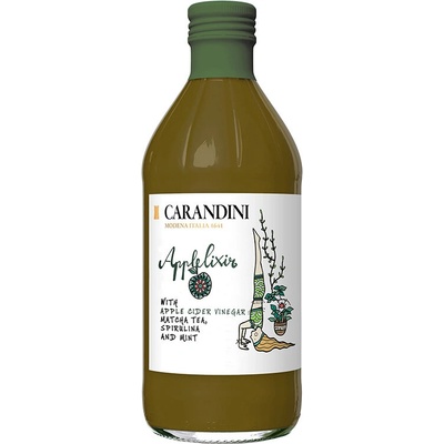 Carandini Ябълков оцет + Матча, Спирулина и Мента, 500 ml (110133 CA)