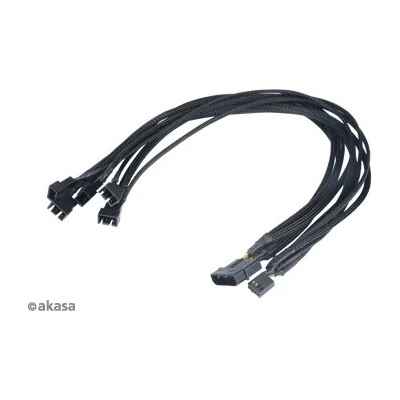 Akasa kabel FLEXA FP5, 5x 4pin PWM/ 45cm AK-CBFA03-45