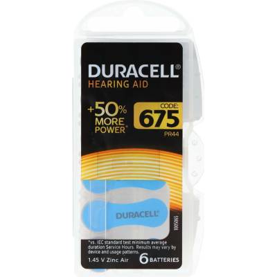 Duracell Activair DA 675 baterie do naslouchátka 6ks 4043752174649