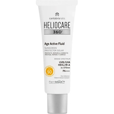 Heliocare 360 Age Active Fluid SPF50 50ml Facial Sunscreen - Clear