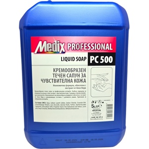  Medix кремообразен течен сапун, Professional, Чуствителна кожа, PC 500, 5 литра