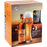 Schöfferhofer Schöfferhofer (Шоферхофер) Пшенична бира подаръчен комплект 5 х 500 мл + чаша