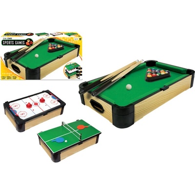 Sparkys Hra Stolný biliard 3v1 Triple-Play 60 cm