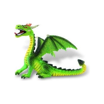 Bullyland – Figurine Dragon Volant Vert, Peinte à La Main, 11 Cm