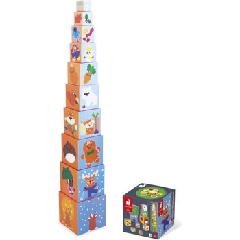 Janod Сгъваема пирамида от картон Четирите сезона