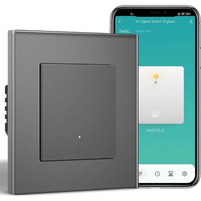 BSEED chytrý Zigbee vypínač světel – Echo Click Šedá 1
