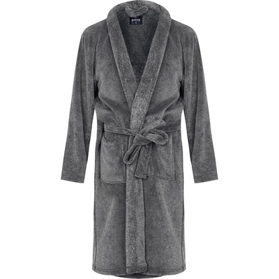 Howick Luxurious Howick Fleece Bathrobe - Grey