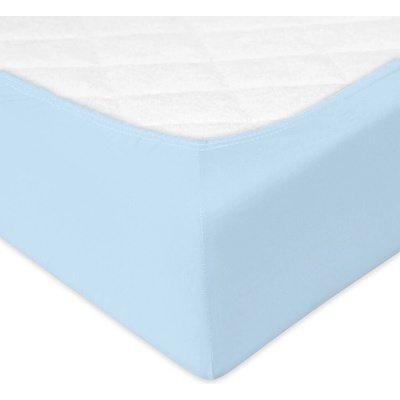 Babymatex Ochranné prestieradlo s gumou Bamboo Modré 80x160