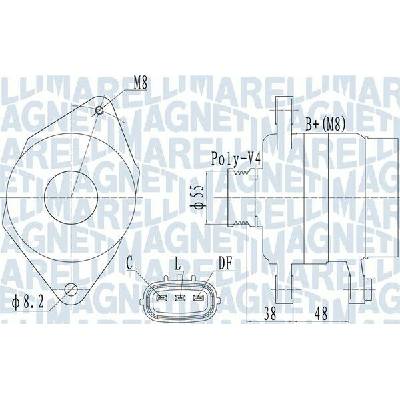 Generátor MAGNETI MARELLI 063732124010