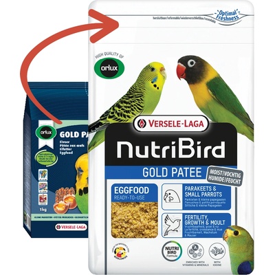 NutriBird Gold Patee Small Parakeet храна за малки папагали - 1кг