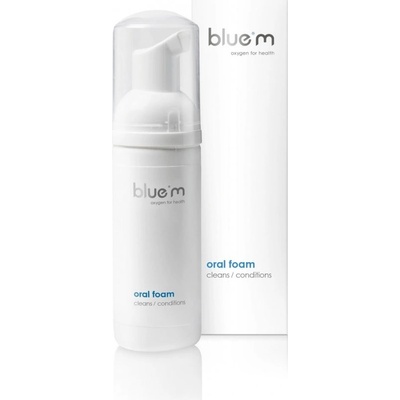 Blue M Oxygen for Health ústní pěna 2 v 1 na čištění zubů a dásní bez kartáčku a vody 50 ml