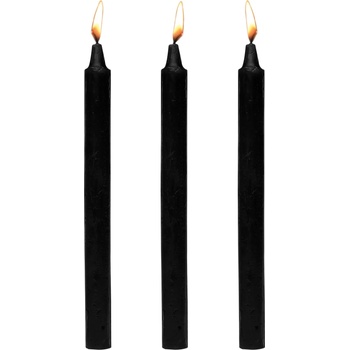 Image 1 of Master Series Dark Drippers Fetish Drip Candles Set of 3 Black
