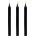 Master Series Dark Drippers Fetish Drip Candles Set of 3 Black