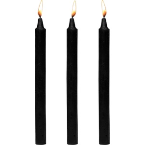 Master Series Dark Drippers Fetish Drip Candles Set of 3 Black