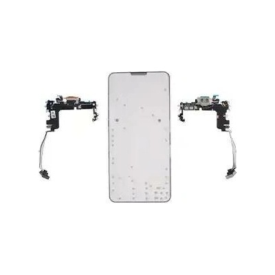 Nabíjecí obvod + Flex kabel iPhone 17 Pro – Genuine OEM – pSIM (UK/EU) – stříbrný IPH2080