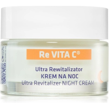 FlosLek Laboratorium Re Vita C 40+ intenzivní noční krém pro revitalizaci pleti Vitamin C Plant Retinol Cottonseed Oil 50 ml